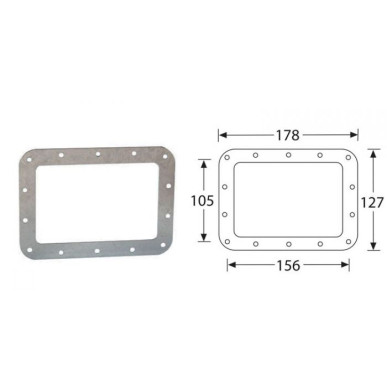Contre-plaque ajourée pour 5101