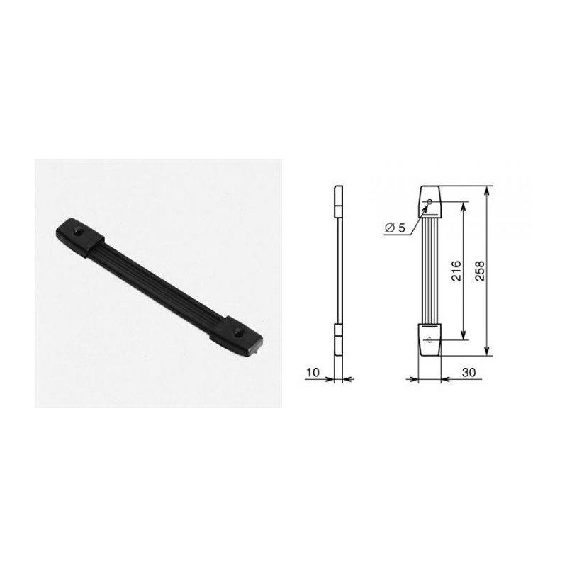 Poignée rétractable 258mm