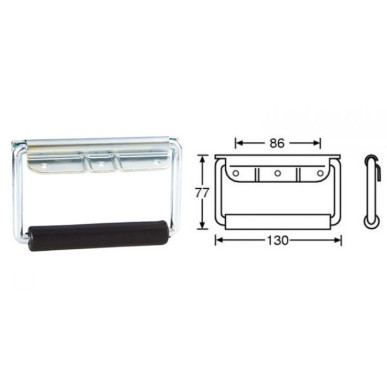 Poignée de surface à ressort