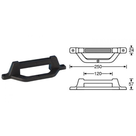 Poignée-pied plastique compatible réf. 1330