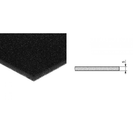 mousse acoustique type PPI 2M x 1M. Epaiseur 5mm