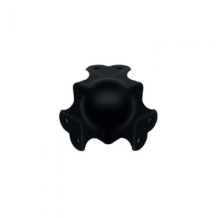 Coin à boule 1,8mm passage pour profilé 31x31mm noir