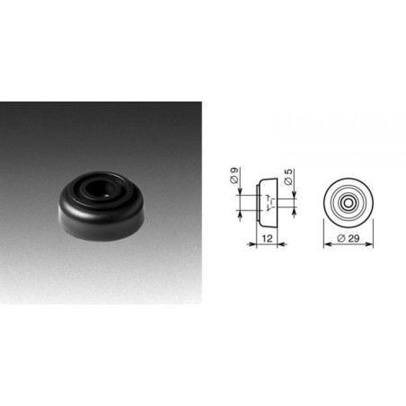 Pied plastique 28 x 12 mm