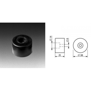Pied caoutchouc 38 x 25 mm
