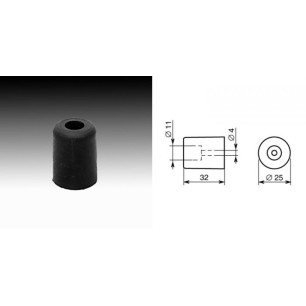 Pied caoutchouc 25 x 32 mm