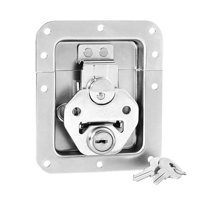 Fermeture papillon méd. avec serrure, sans passage, cuvette 14mm