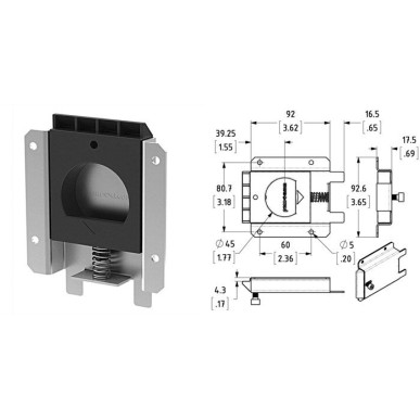 Fermoir SLAM avec support attache
