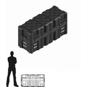 Amazon Case 1115 x 365 x 560 (Int. mm), Noire, couvercle amovible