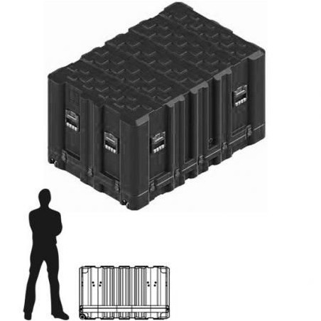 Amazon Case 1196 x 779 x 713 (Int. mm), Noire, couvercle amovible