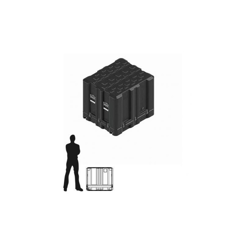 Amazon Case 779 x 660 x 700 (Int. mm), Noire, couvercle amovible