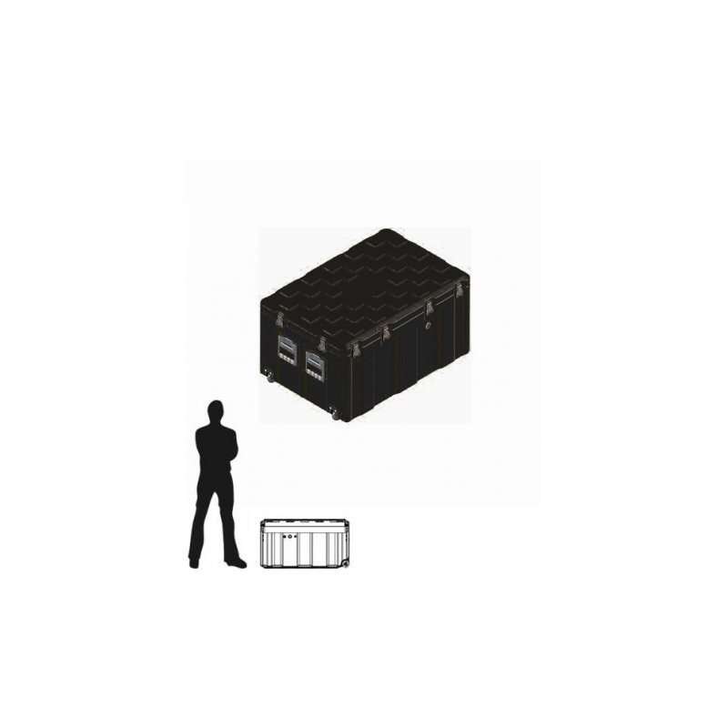 Amazon Case 840 x 540 x 460 (Int. mm), Noire