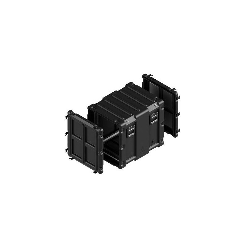Amazon rack 12U profondeur châssis 610 mm, couv. arrière 70 mm, Noir
