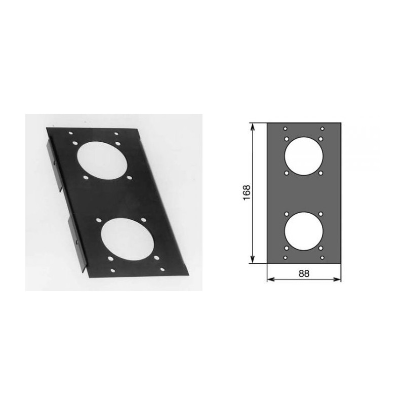 MSB Face avant H:4 L:2 pour 2 SOCA 419AR