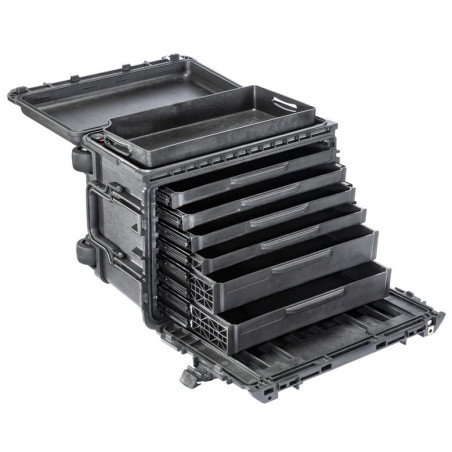 Peli™ 0450 Caisse à outils mobile 4 petits tiroirs 2 grands tiroirs