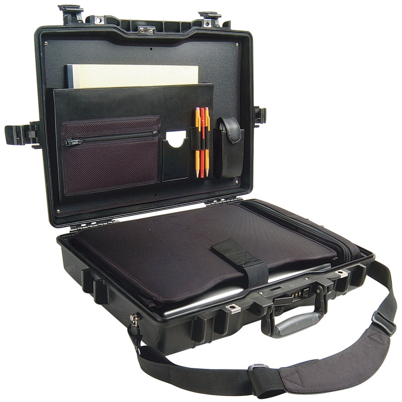 Valise Peli™ 1495 avec emplacement ordin et pochette noire