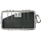Microcase 1060 coque transparente, liner noir