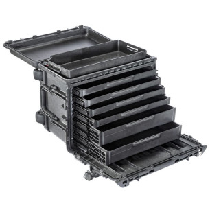 Peli™ 0450 Caisse à outils mobile 4 petits tiroirs 2 grands tiroirs