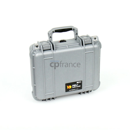 Valise Peli™ 1400 avec mousse prédécoupée, grise