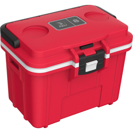 Peli™ Cooler 8QT rouge Osha / blanc