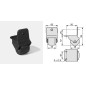 Roulette pour fixation d'angle diamètre 50mm