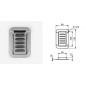Cuvette de ventilation verticale