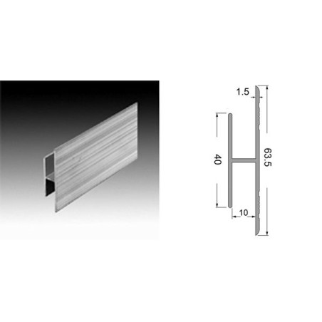 Profilé "jonction de panneaux" 10mm (le mètre)