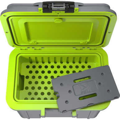 Peli™ Cooler 8QT gris fonçé/vert
