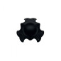 Coin à boule 1,8mm passage pour profilé 31x31mm noir