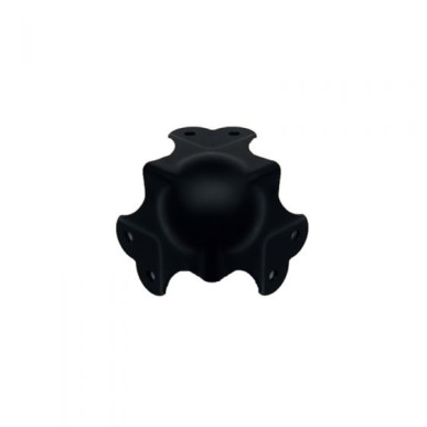 Coin à boule 1,8mm passage pour profilé 31x31mm noir