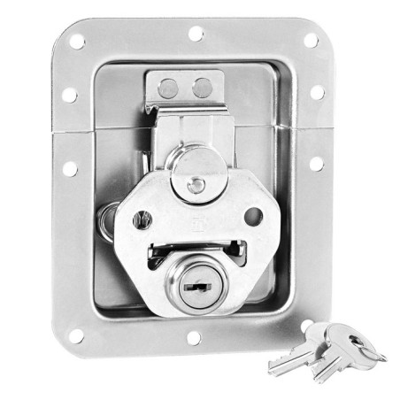 Fermeture papillon méd. avec serrure, sans passage, cuvette 14mm