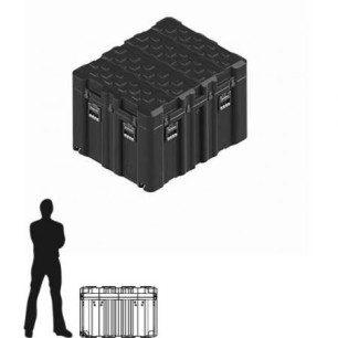 Amazon Case 982 x 799 x 713 (Int. mm), Noire, couvercle amovible