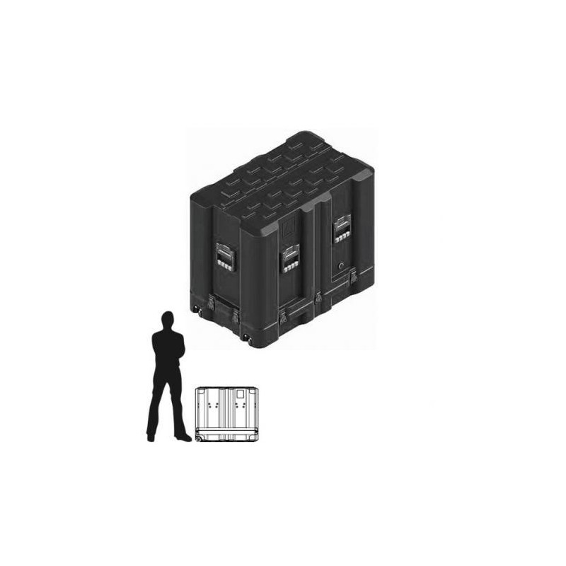 Amazon Case 779 x 446 x 700 (Int. mm), Noire,