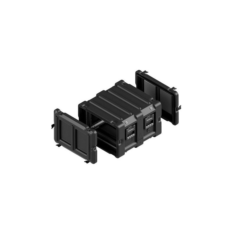 Amazon rack 6U, profondeur châssis 480 mm, couv. arrière 70 mm, Noir