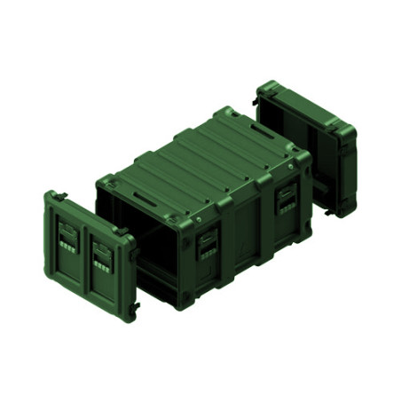 Amazon rack 8U, profondeur châssis 740 mm, couv. arrière 125 mm, Vert