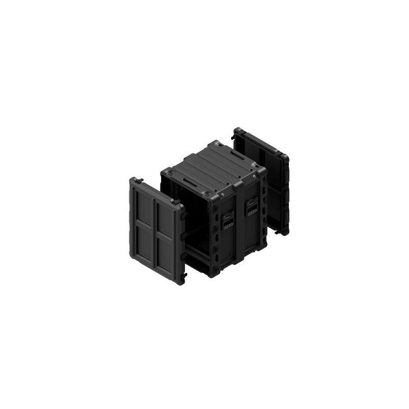 Amazon rack 14U profondeur châssis 480 mm, couv. arrière 70 mm, Noir