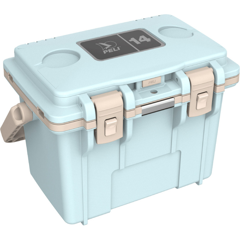 Peli™ Cooler 14QT bleu Jungle Mist / beige