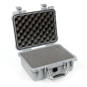Valise Peli™ 1400 avec mousse prédécoupée, grise