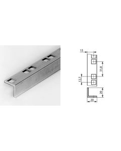Profilé de rack simple en aluminium à trous carrés 4202
