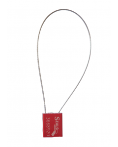 Scellé Lockseal à câble torsadé rouge 1,5mm x 200mm
